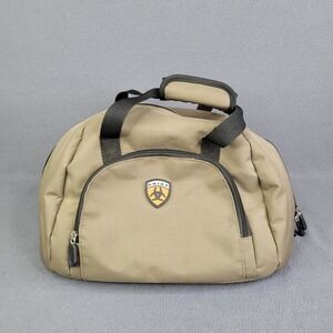 Ariat Duffle Bag Weekender Black Brown Cowboy Gym Shoulder Travel Rodeo